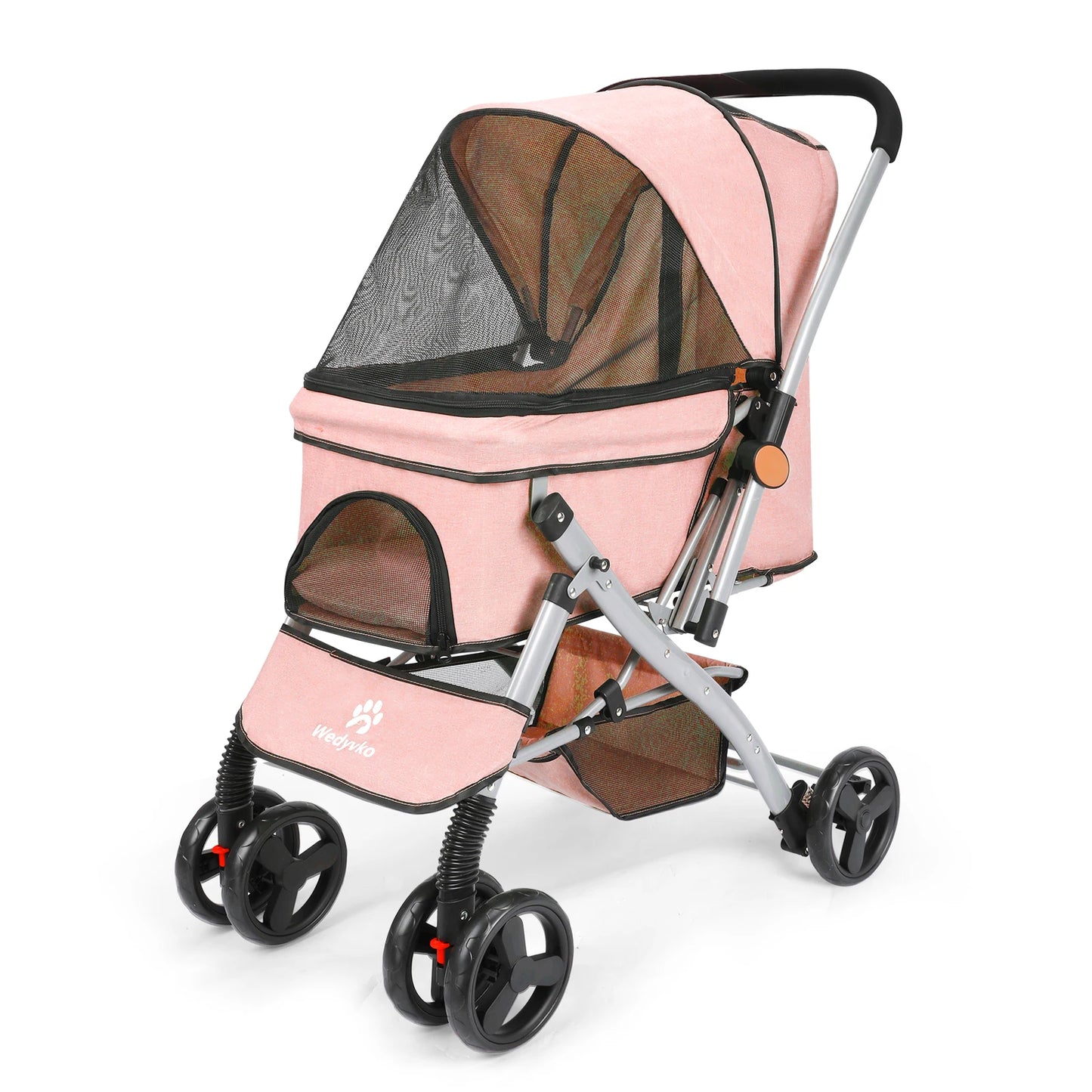 Foldable Pet Stroller with Carrier