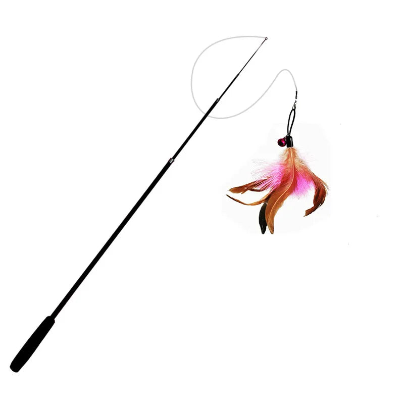 Extra Long Telescopic Cat Teaser Stick