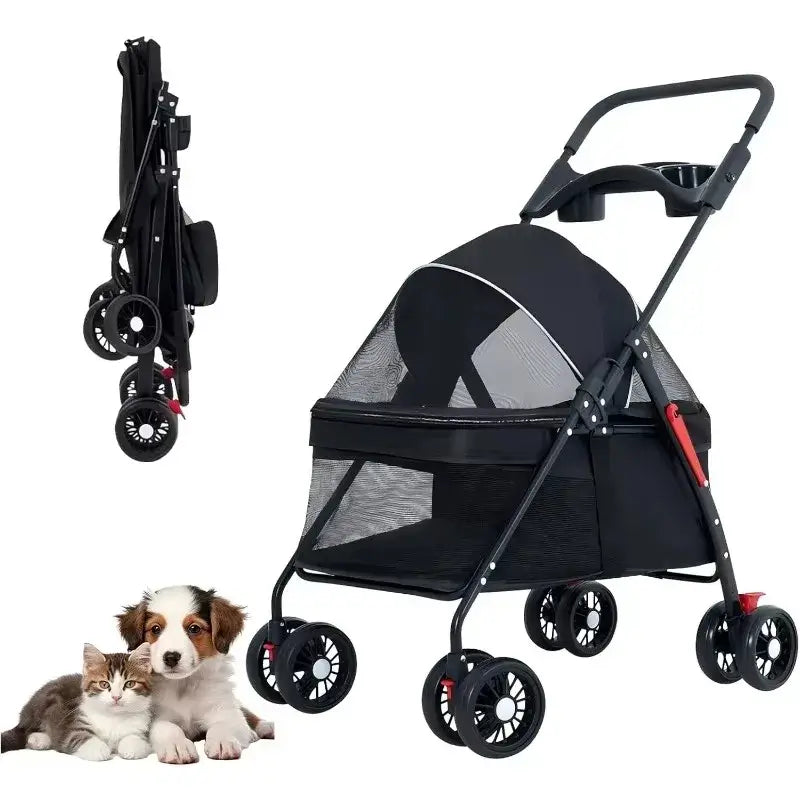 Foldable Small Pet Stroller