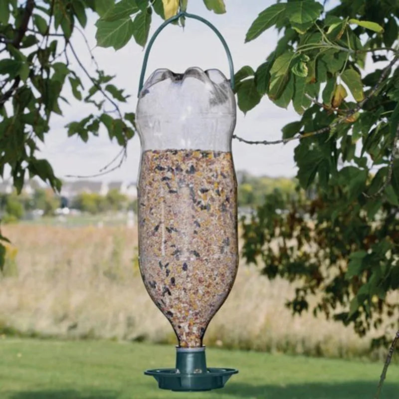 Recycled Bottle Automatic Bird Feeder