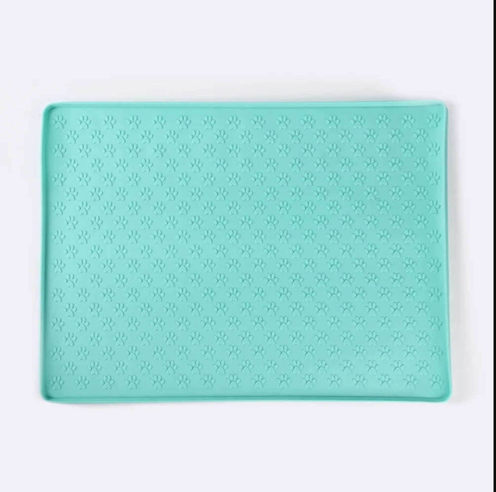 Silicone Paw Print Pet Feeding Mat