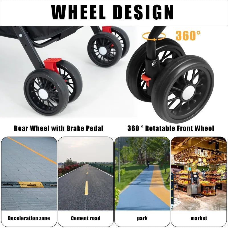 Foldable Small Pet Stroller