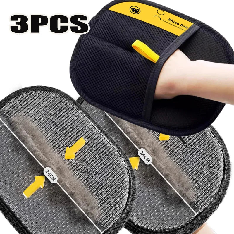 Double-Sided Pet Hair Removal Gloves