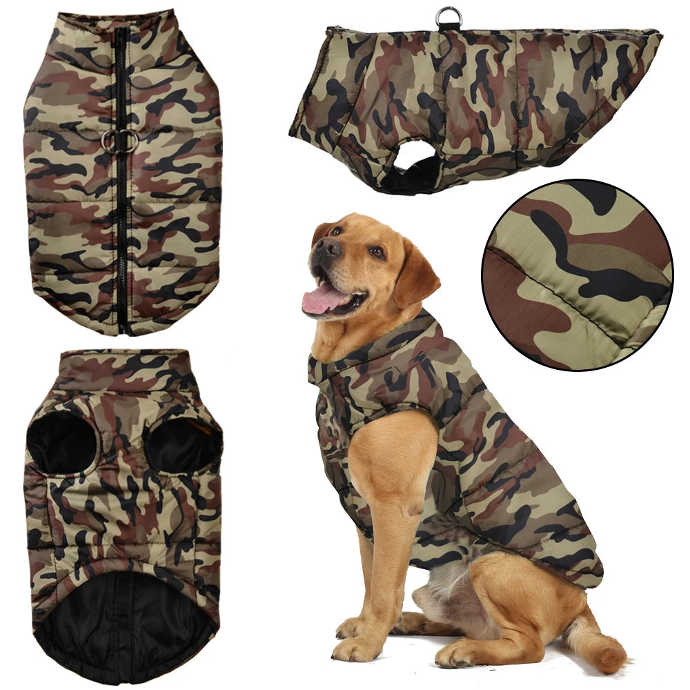 Waterproof Camouflage Winter Dog Coat