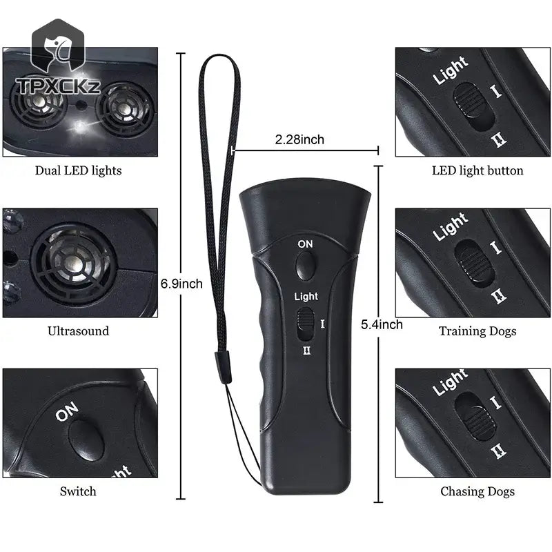 Ultrasonic Anti-Bark Dog Training Device