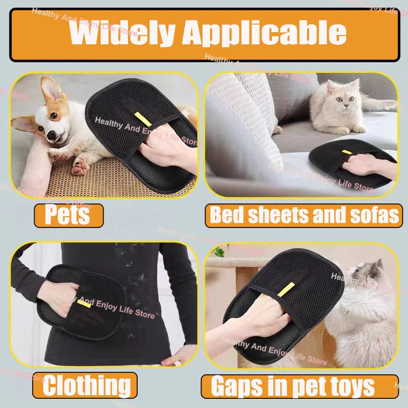 Double-Sided Pet Hair Removal Gloves