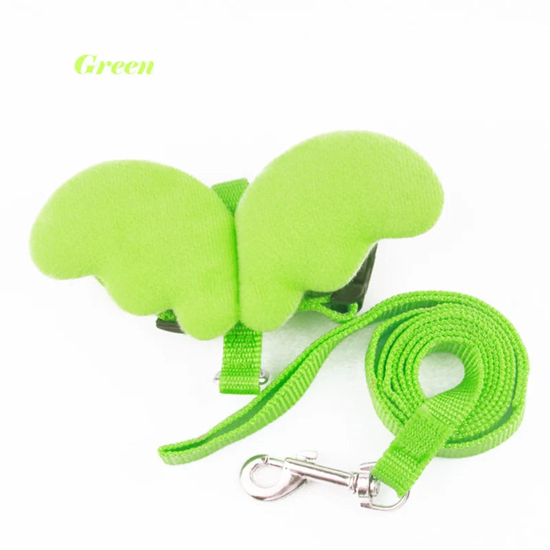 Angel Wing Pet Harness Leash Set