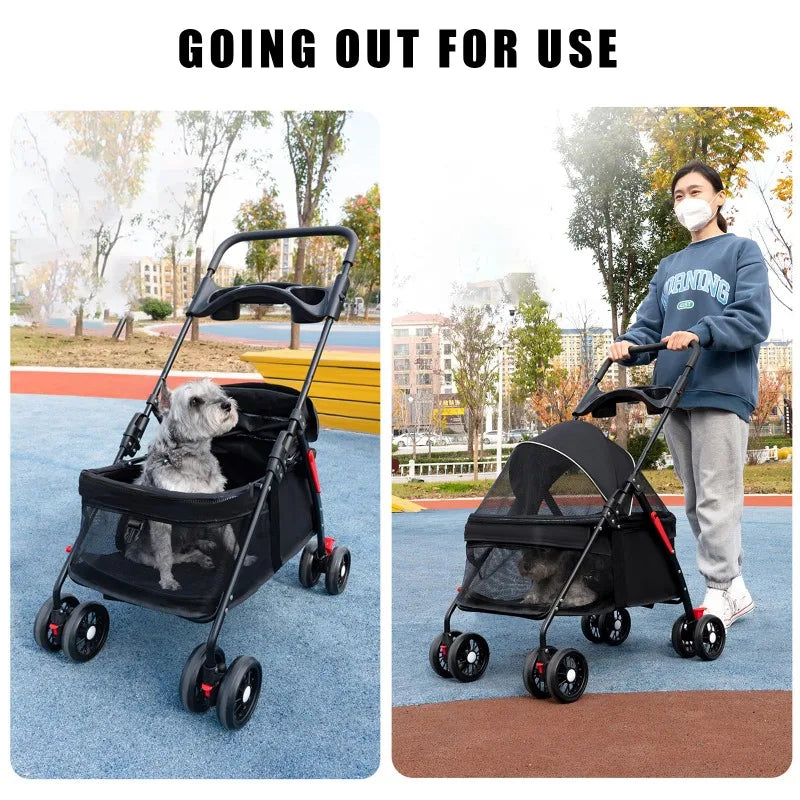 Foldable Small Pet Stroller