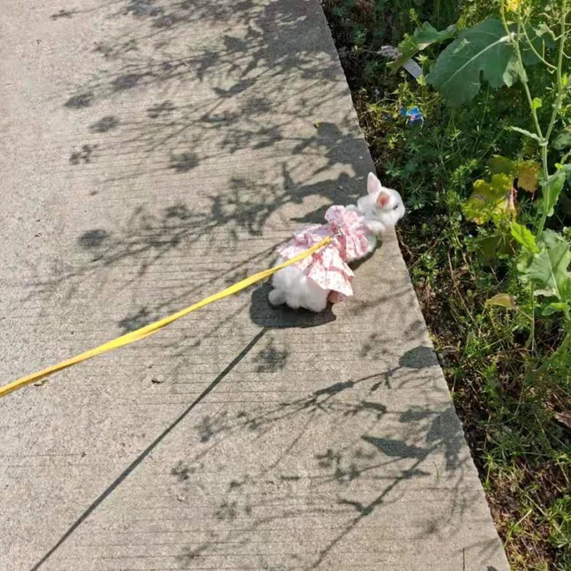 Cotton Rabbit Harness Dress & Leash