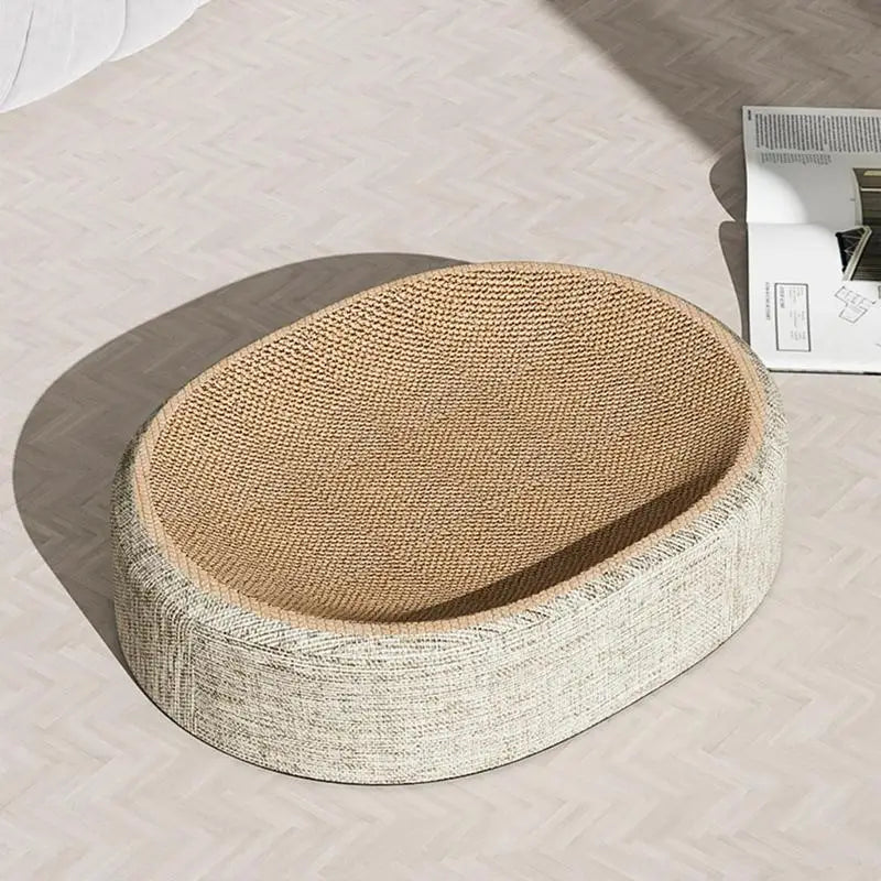 Oval Sisal Cat Scratch Bed