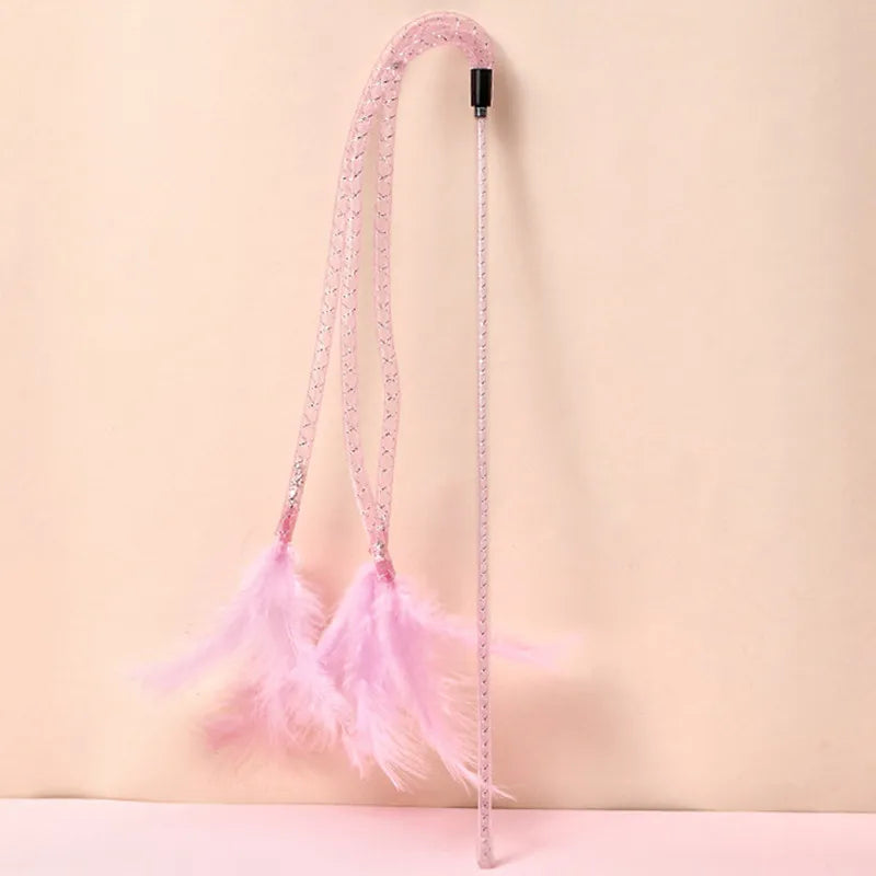 Interactive Feather Cat Teaser Stick