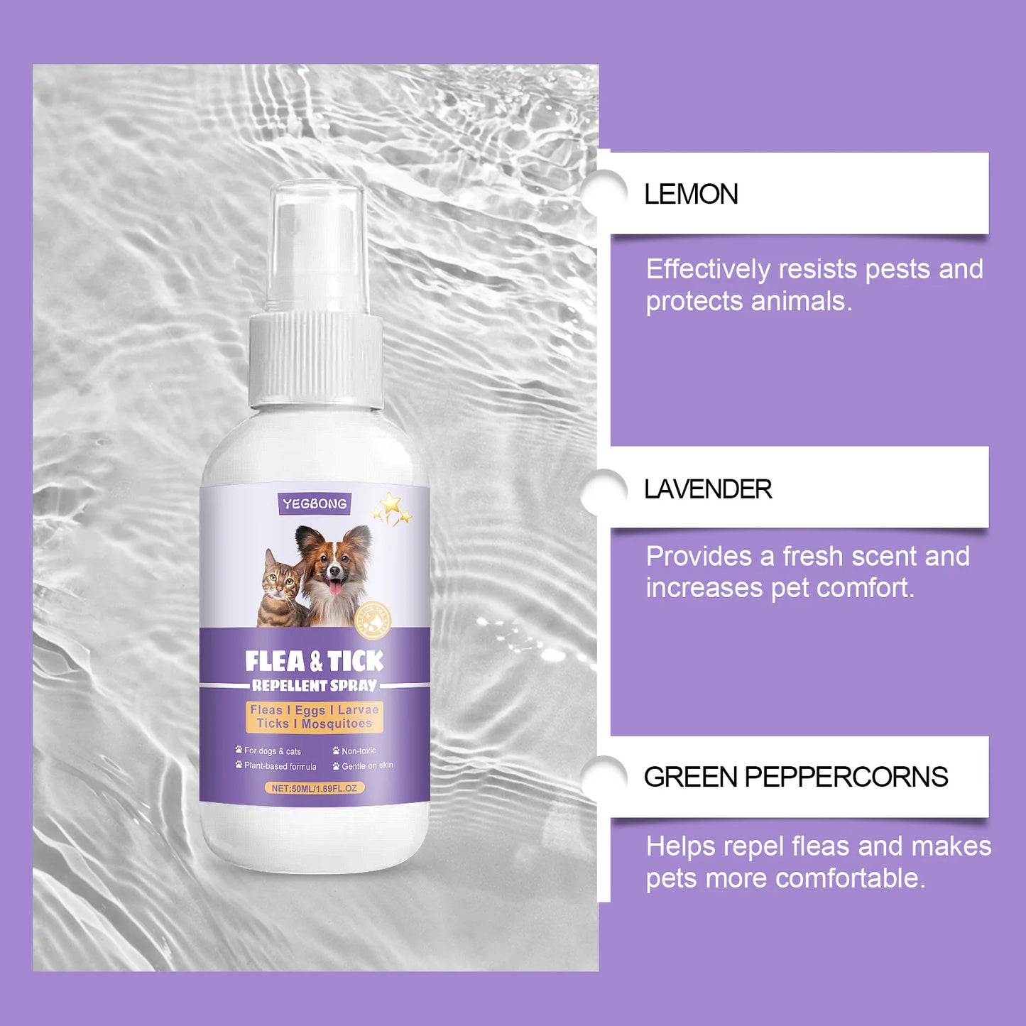 Flea & Tick Prevention Pet Spray