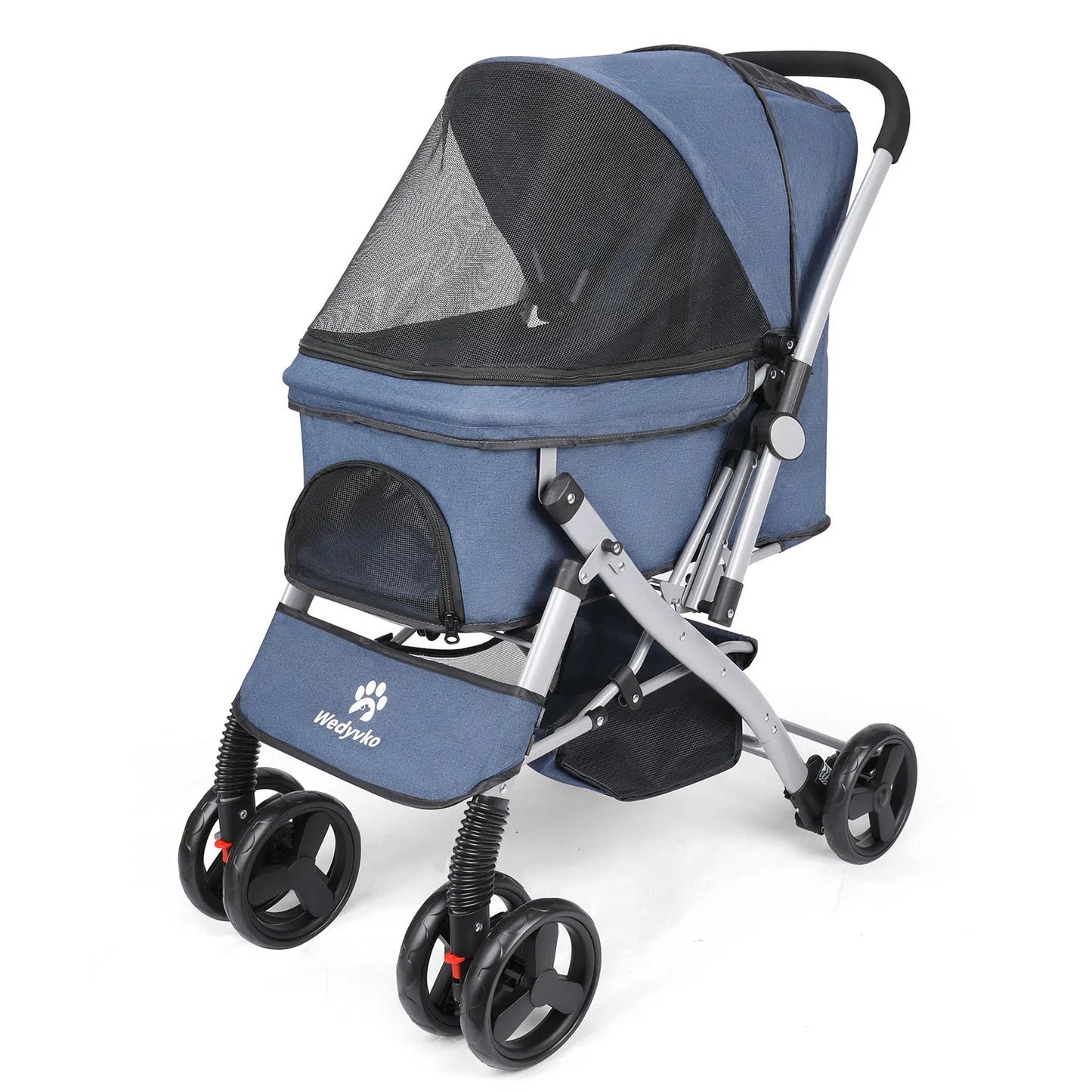 Foldable Pet Stroller with Carrier