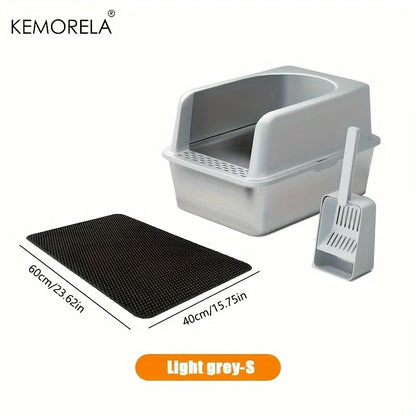 Stainless Steel Cat Litter Box Set
