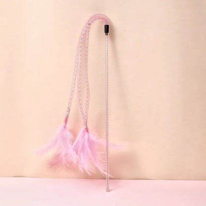 Interactive Feather Cat Teaser Stick