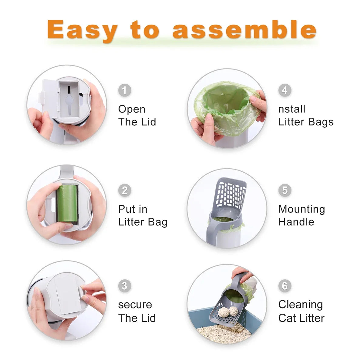 Plastic Cat Litter Scoop