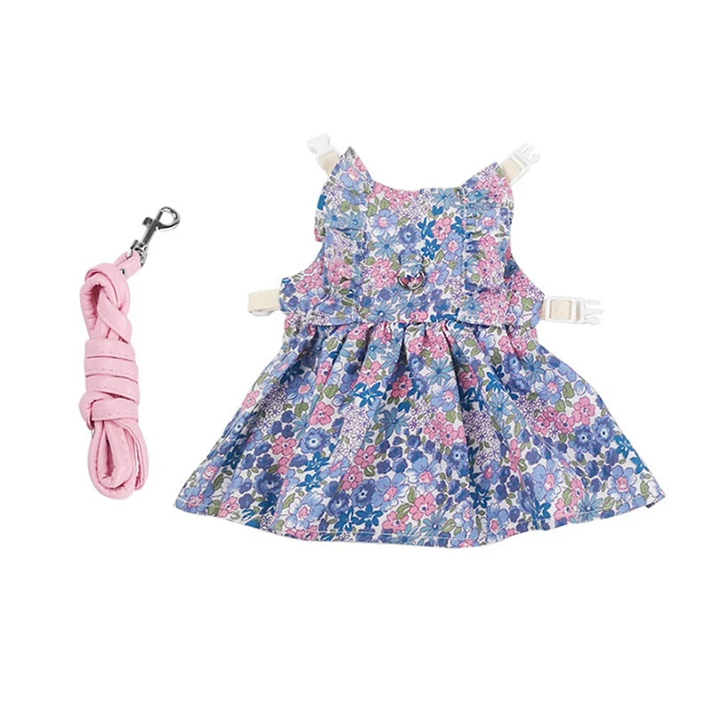 Cotton Rabbit Harness Dress & Leash