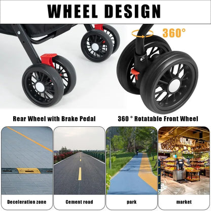 Foldable Small Pet Stroller