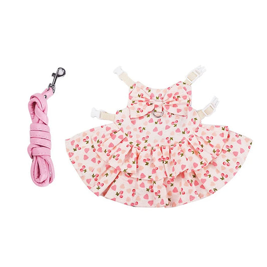 Cotton Rabbit Harness Dress & Leash