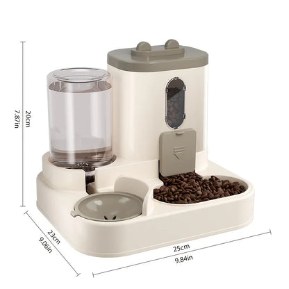 2-in-1 Cat Food & Water Dispenser