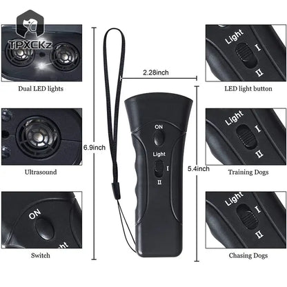 Ultrasonic Anti-Bark Dog Training Device