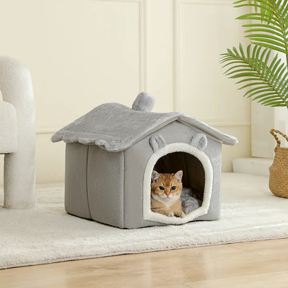Foldable Washable Pet House Bed