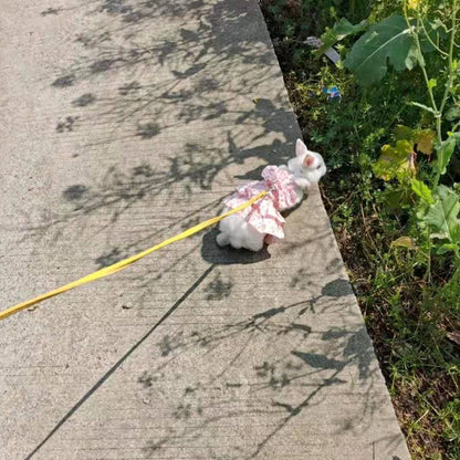 Cotton Rabbit Harness Dress & Leash