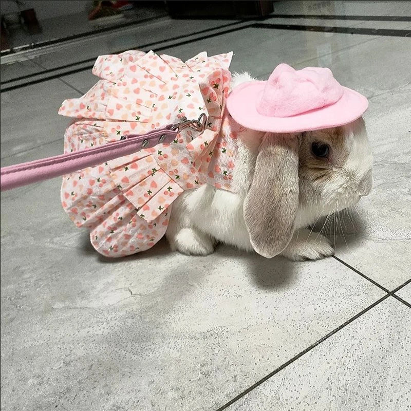 Cotton Rabbit Harness Dress & Leash