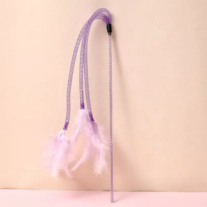 Interactive Feather Cat Teaser Stick