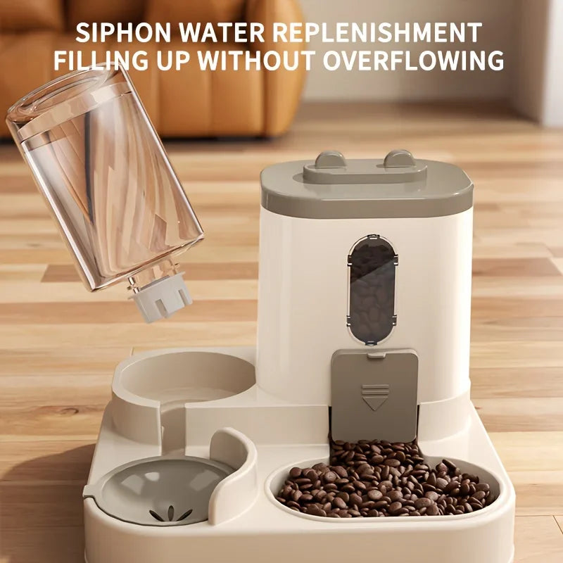 2-in-1 Cat Food & Water Dispenser