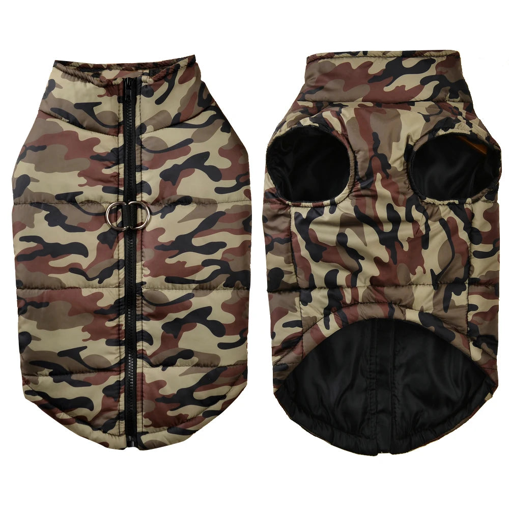 Waterproof Camouflage Winter Dog Coat