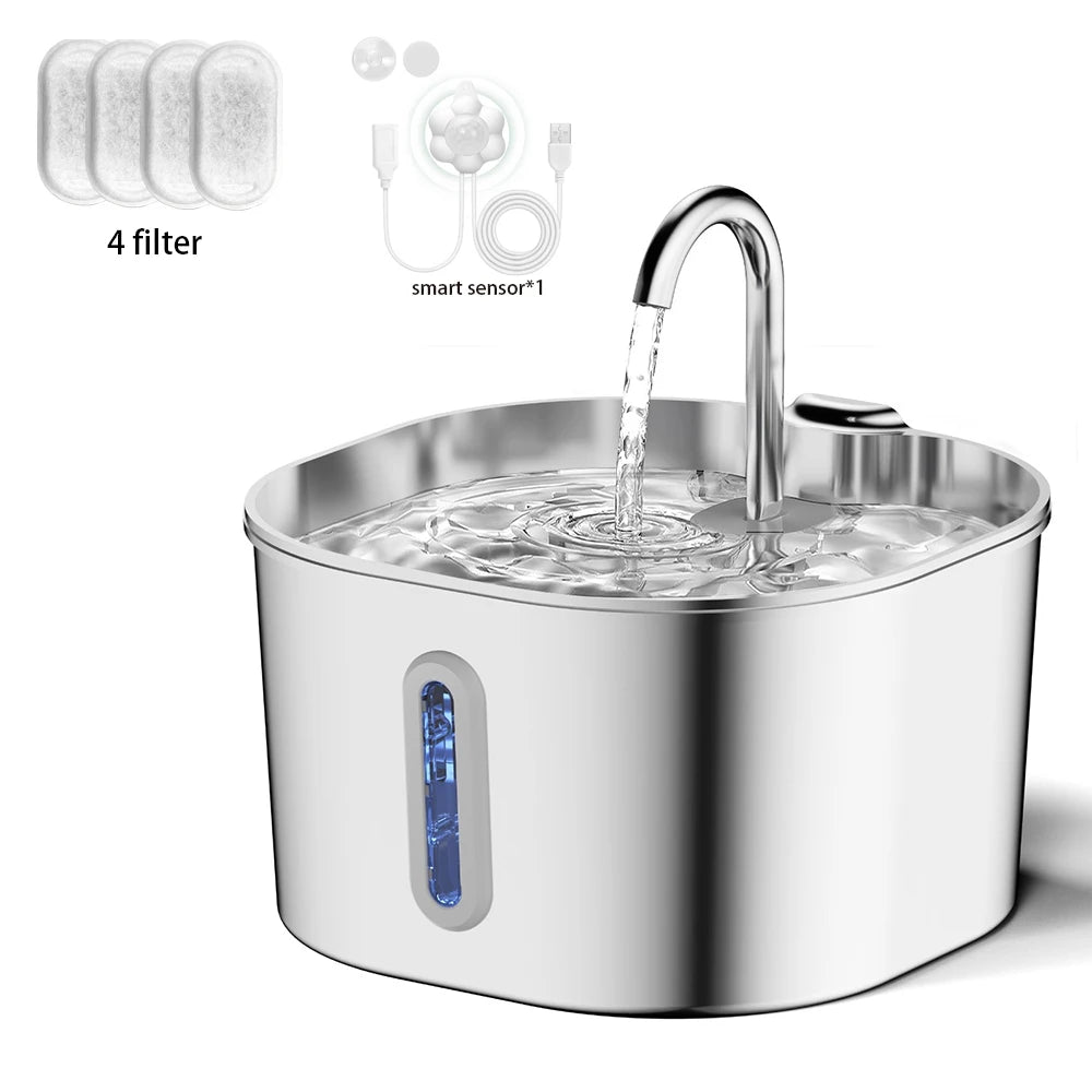 Stainless Steel Pet Water Fountain