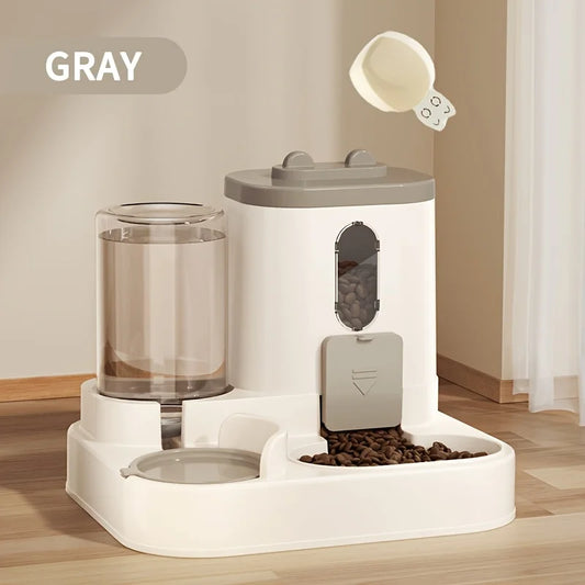 2-in-1 Cat Food & Water Dispenser